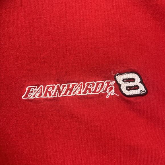 Nascar Winners Circle Budweiser Dale Earnhardt JR Red Polo Shirt M Vintage - Picture 3 of 11